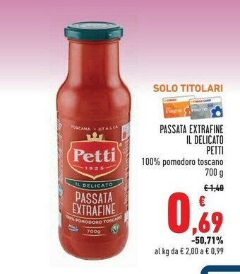 Conad City Passata extrafine il delicato offerta