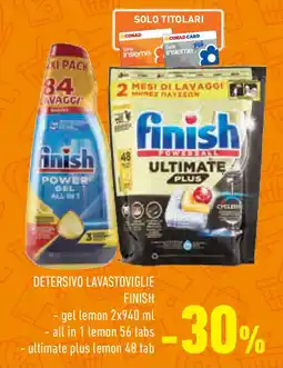 Conad Superstore Detersivo lavastoviglie FINISH offerta