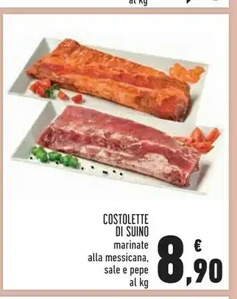 Conad City Costolette di suino marinate alla messicana offerta