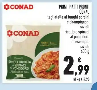 Conad City Conad primi piatti pronti offerta
