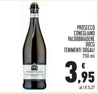Conad City Conegliano valdobbiadene prosecco superiore docg extra dry 750 g(ml) offerta