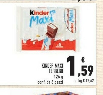 Conad Kinder maxi 126 g(ml) offerta