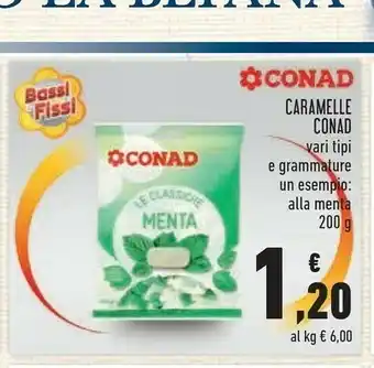 Conad Conad - caramelle alla menta 200 g(ml) offerta
