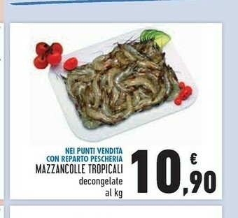 Conad Mazzancolle tropicali decongelate offerta