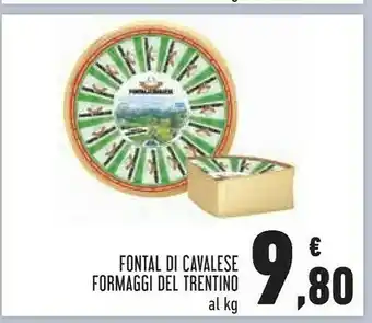 Conad Del trentino fontal di cavalese formaggi offerta
