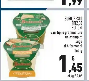 Conad Sugo ai 4 formaggi 160 g offerta