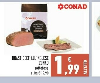 Conad Conad roast beef all'inglese sottofesa offerta