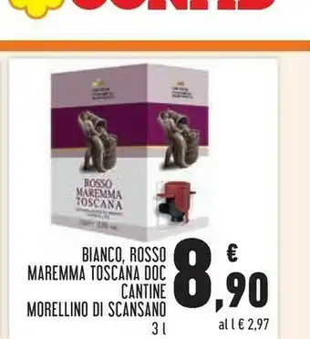 Conad Cantine morellino di scansano bianco offerta