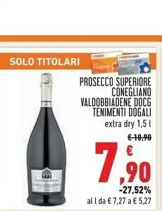 Conad Prosecco superiore conegliano valdobbiadene docg offerta