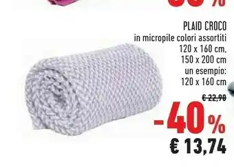 Conad Plaid croco in micropile offerta
