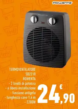 Conad Superstore TERMOVENTILATORE SO2210 ROWENTA offerta