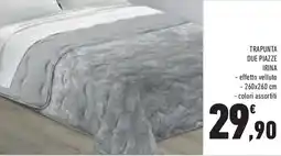 Conad Superstore Trapunta due piazze irina offerta