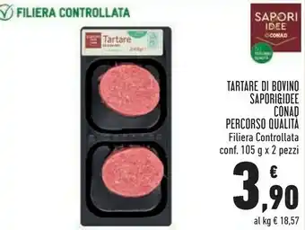 Conad Superstore Conad tartare di bovino sapori&idee percorso qualita offerta