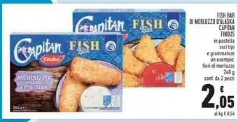 Conad Superstore 2 fiori di merluzzo d'alaska 240 g(ml) offerta