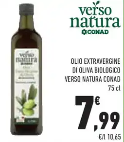 Conad Superstore Olio extravergine di oliva biologico VERSO NATURA CONAD offerta