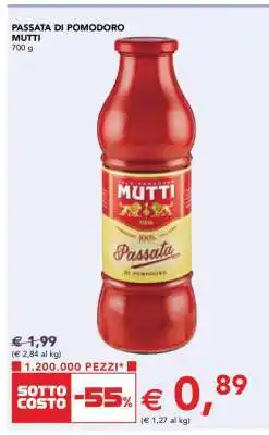 Esselunga PASSATA DI POMODORO MUTTI offerta