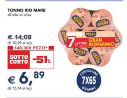 Esselunga Tonno Rio Mare all'olio di oliva offerta