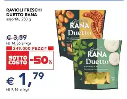 Esselunga RAVIOLI FRESCHI DUETTO RANA offerta