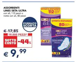 Esselunga Assorbenti Lines Seta Ultra offerta