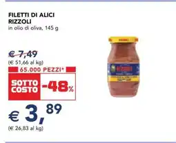 Esselunga Filetti di Alici Rizzoli offerta