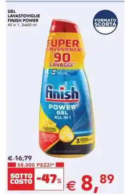 Esselunga GEL LAVASTOVIGLIE FINISH POWER offerta