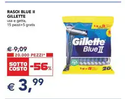 Esselunga RASOI BLUE II GILLETTE offerta
