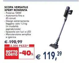 Esselunga SCOPA VERSATILE XPERT ROWENTA offerta