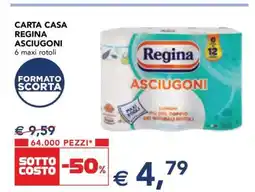 Esselunga CARTA CASA REGINA ASCIUGONI offerta