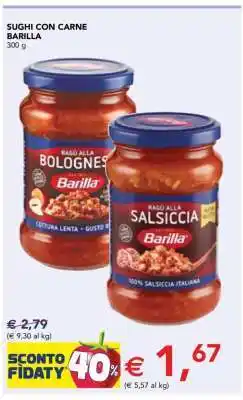 Esselunga SUGHI CON CARNE BARILLA offerta