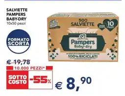 Esselunga Salviette Pampers Baby-Dry offerta