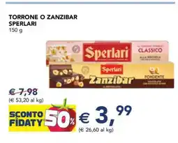 Esselunga Torrone o Zanzibar Sperlari offerta