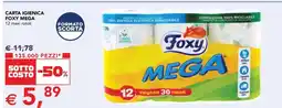 Esselunga Carta Igienica Foxy Mega offerta