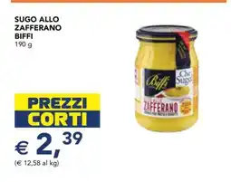 Esselunga Sugo allo Zafferano Biffi offerta