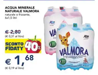 Esselunga Acqua Minerale Naturale Valmora offerta