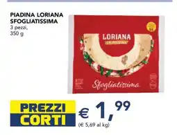 Esselunga PIADINA LORIANA SFOGLIATISSIMA offerta