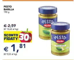 Esselunga Pesto Barilla offerta