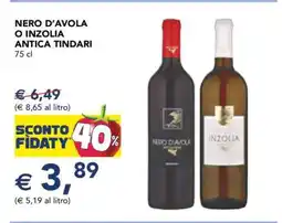 Esselunga Nero d'Avola o Inzolia Antica Tindari offerta