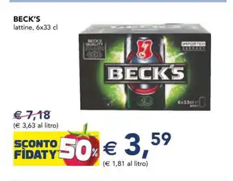 Esselunga BECK'S offerta