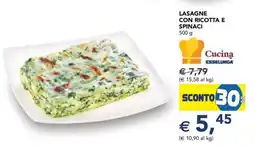 Esselunga Lasagne con Ricotta e Spinaci offerta