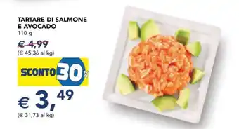 Esselunga Tartare di salmone e avocado offerta