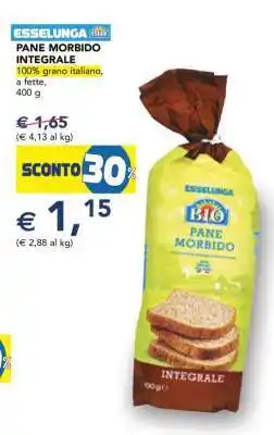 Esselunga ESSELUNGA PANE MORBIDO INTEGRALE offerta