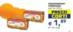 Esselunga Plasmon Omogeneizzati Formaggio offerta