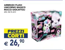 Esselunga AIRBRUSH PLUSH UNICORNO MAGICO ROCCO GIOCATTOLI offerta