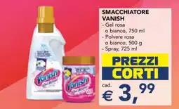Esselunga SMACCHIATORE VANISH offerta