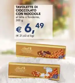Esselunga TAVOLETTE DI CIOCCOLATO CON NOCCIOLE offerta
