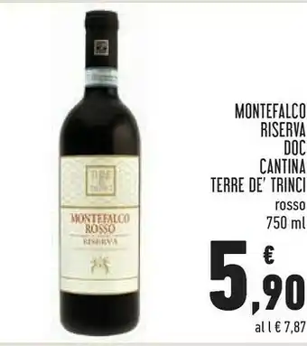 Conad Superstore Montefalco riserva doc cantina terre de' trinci rosso offerta