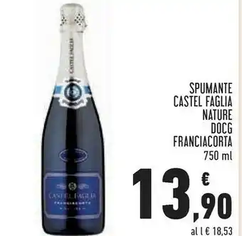 Conad Superstore Spumante castel faglia nature docg offerta