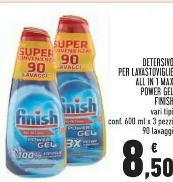 Conad Superstore Detersivo per lavastoviglie all in 1 max power gel offerta