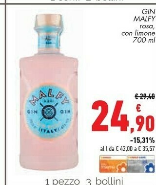 Conad Superstore Malfy gin offerta