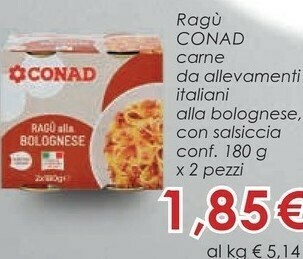 Conad Superstore Conad ragu offerta
